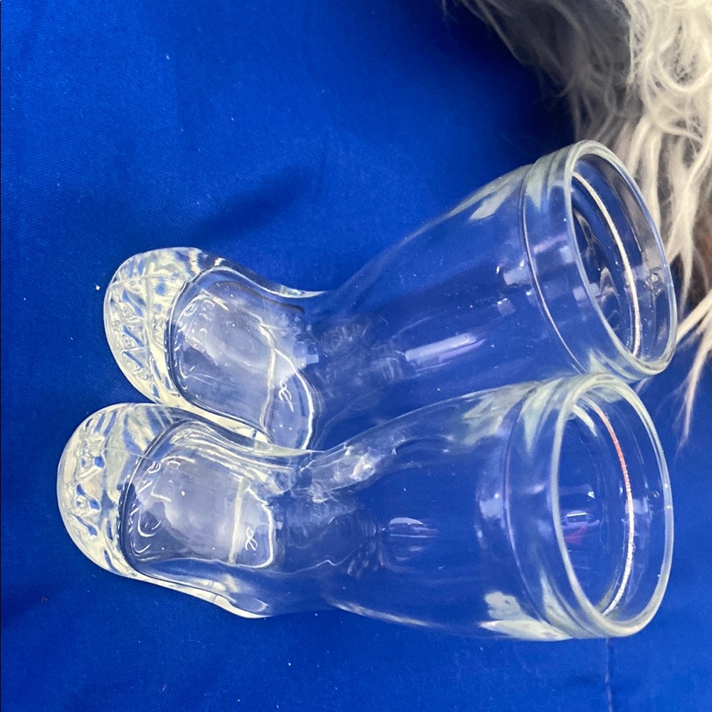 Clear Glass Boot Shot Glasses